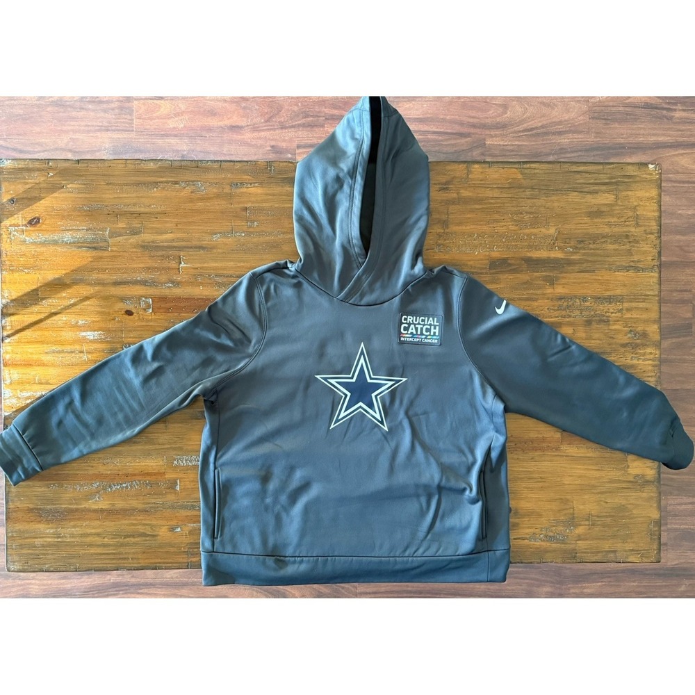 Nike Dallas Cowboys Crucial Catch Hoodie Women's XXL Dri-Fit NFL